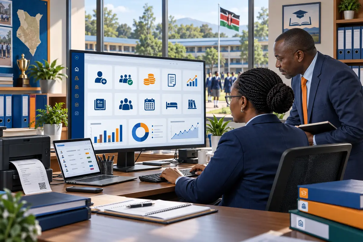 School Management System illustration
